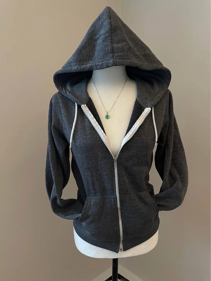 Grey String Hoodie - photo 2