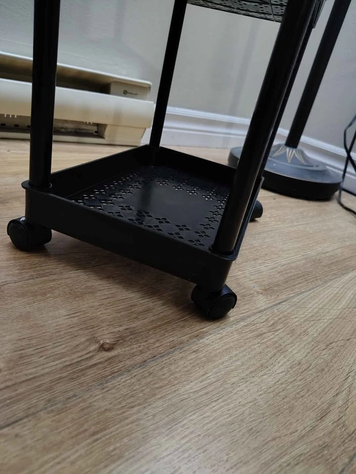 Brand new! 5 Layer black Plastic with wheels and 4 hangers - photo 5