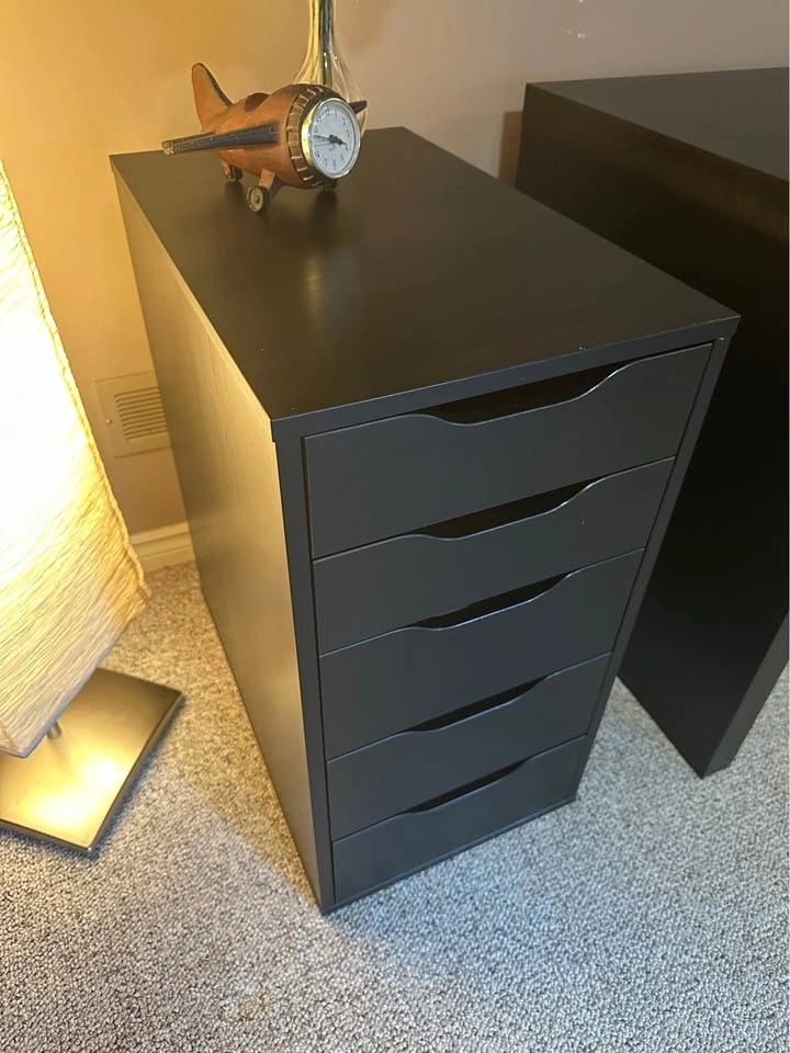 Black IKEA Drawer with Organizer - photo 2