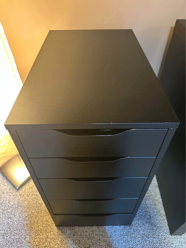Black IKEA Drawer with Organizer - photo 3
