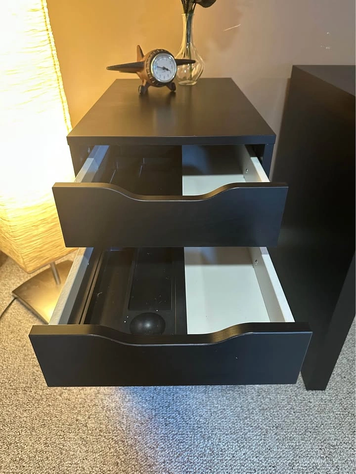 Black IKEA Drawer with Organizer - photo 4