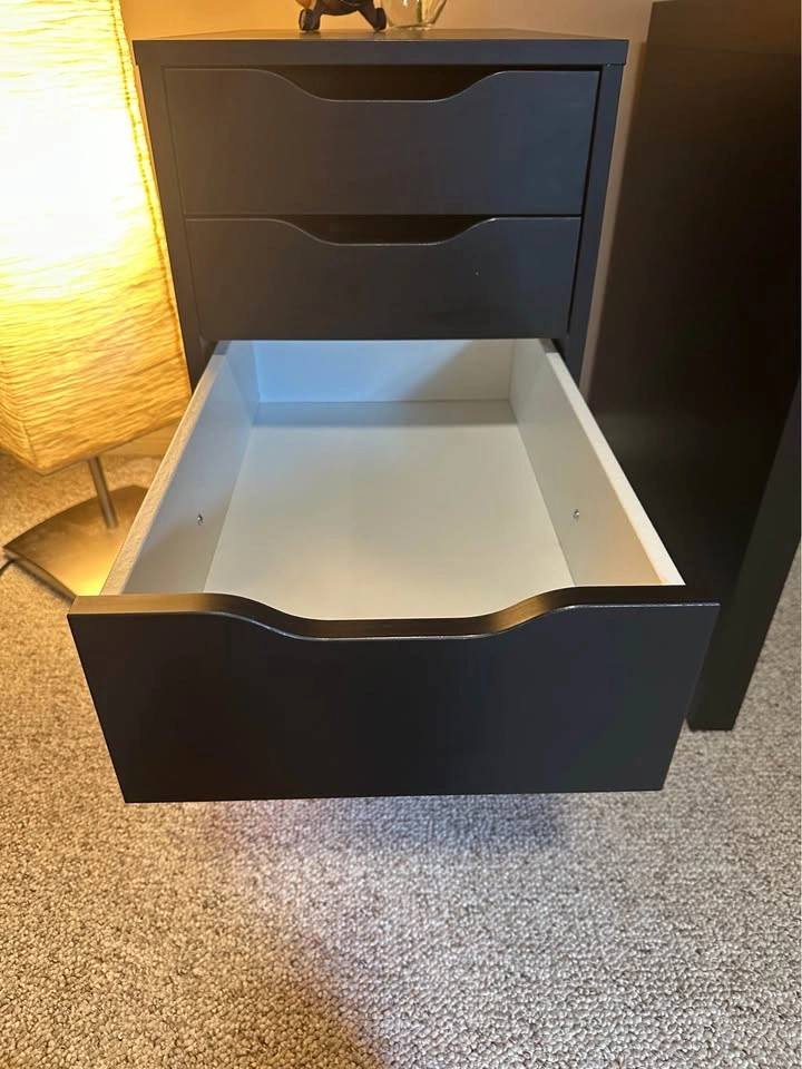 Black IKEA Drawer with Organizer - photo 5