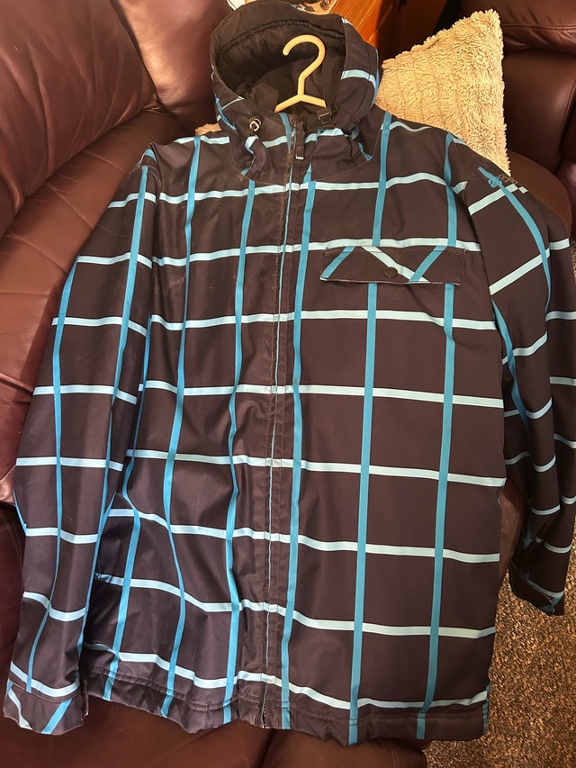 Billabong Jacket - Blue Plaid - Size M