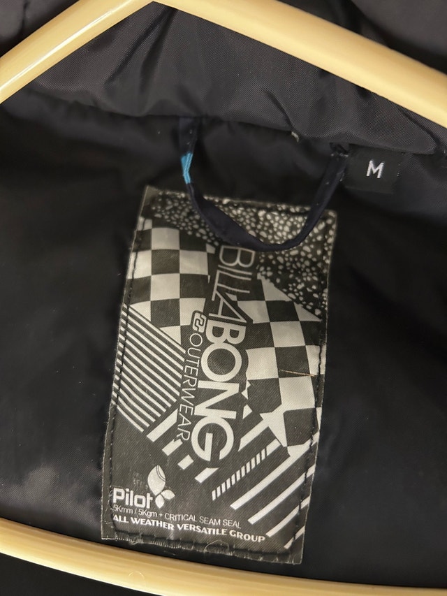 Billabong Jacket - Blue Plaid - Size M - photo 2