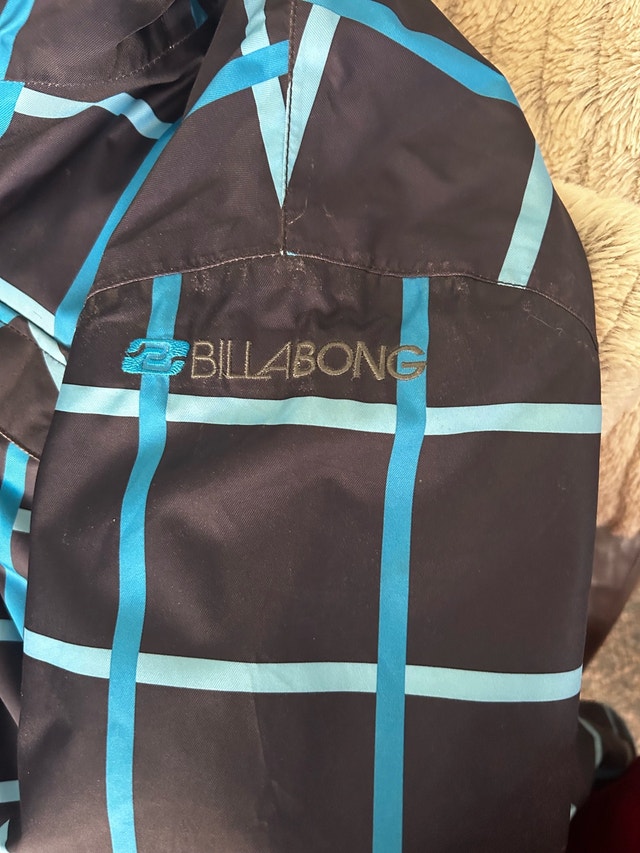 Billabong Jacket - Blue Plaid - Size M - photo 3