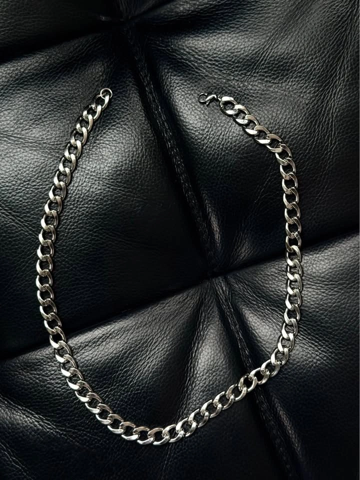 Cuban Chain Necklace 9mm Stainless Steel - photo 2