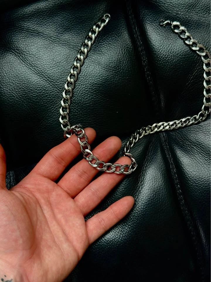 Cuban Chain Necklace 9mm Stainless Steel - photo 3