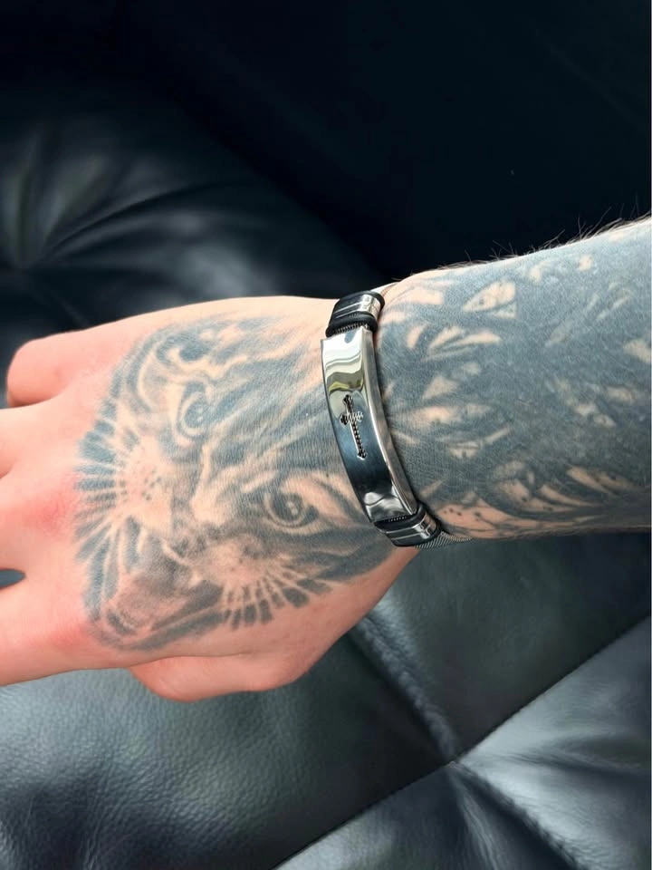 Stainless Steel Cross Bracelet - photo 3