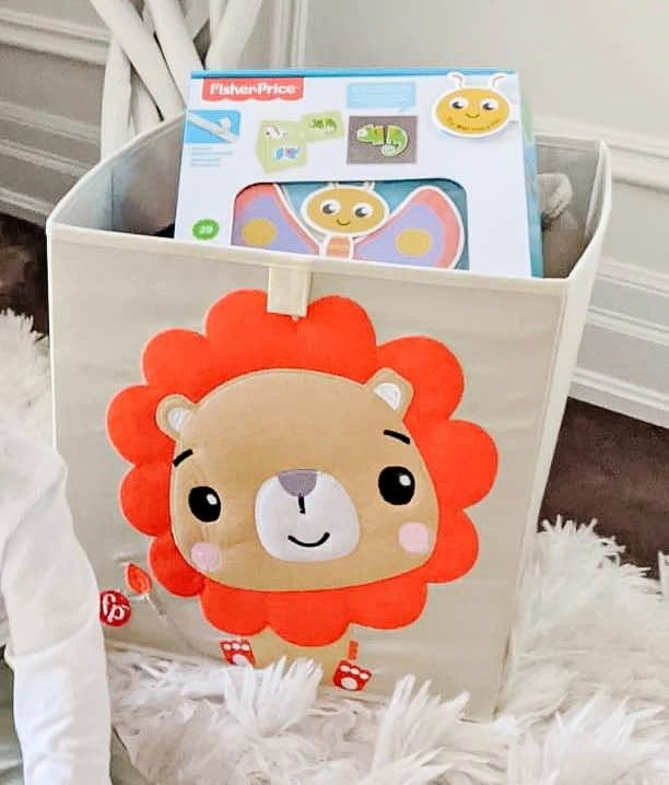 Fisher-Price Lion Foldable Storage Bin (Brand New, Sealed)