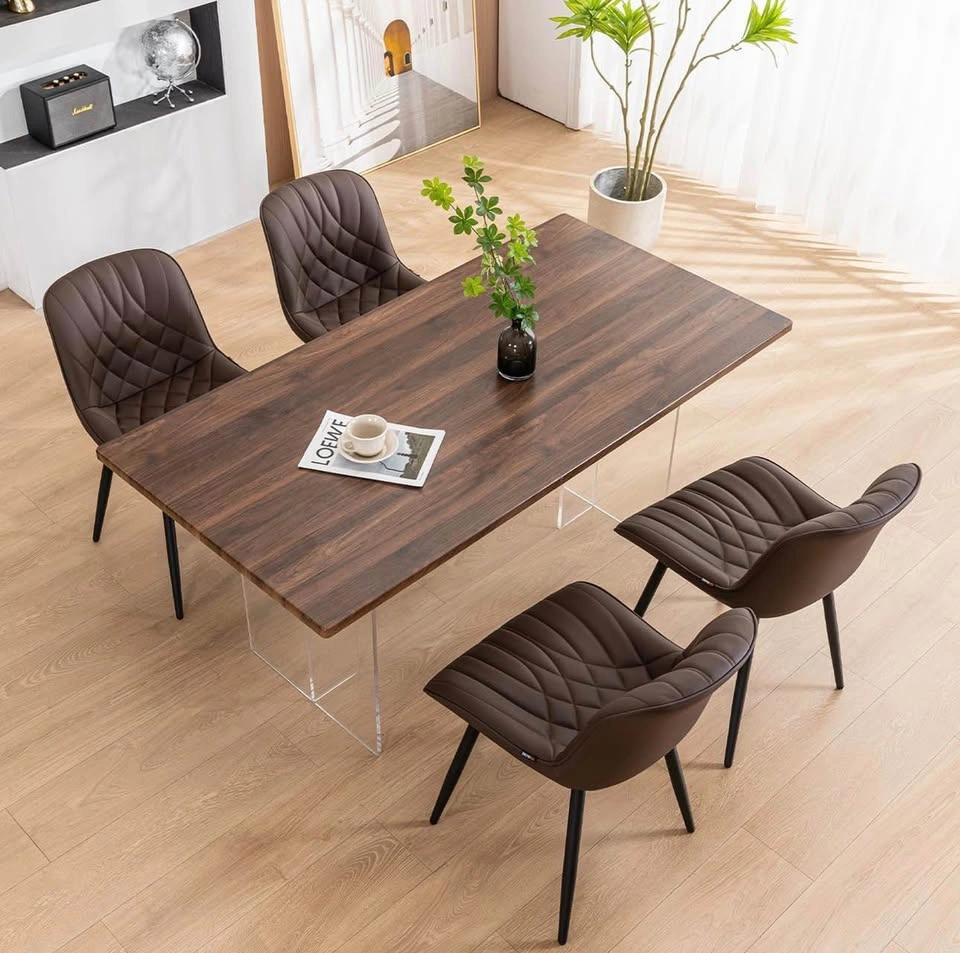 YOUNUOKE Dark Brown Dining Chairs (Set of 4) - photo 2
