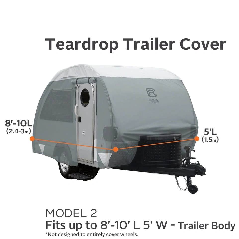 Classic Accessories PolyPro III Teardrop Trailer Cover (Up to 13 - photo 2