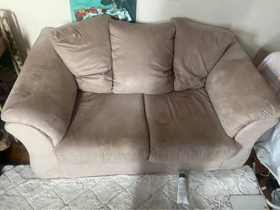 Tan Loveseat Sofa - photo 2