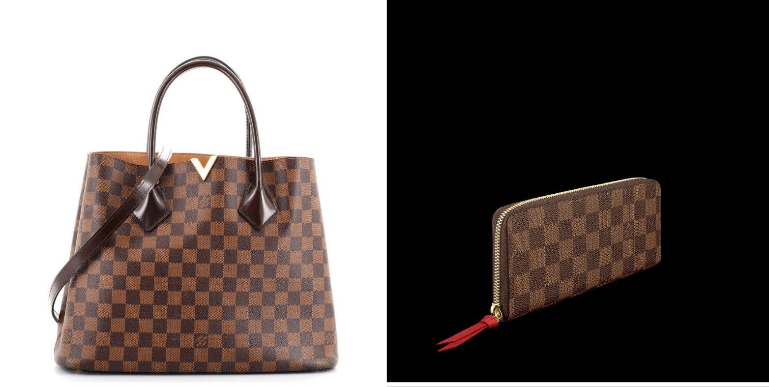 AUTHENTIC Louis Vuitton Damier Kensington Bag + Clemence Wallet - photo 3