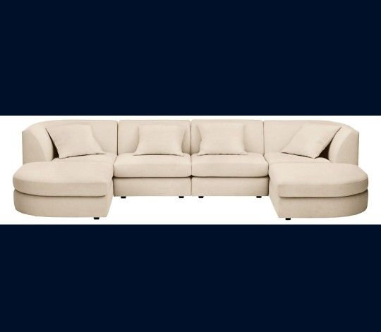 Room & Board Ivory Sectional - Pet/Family Friendly Stain Repelle - photo 3