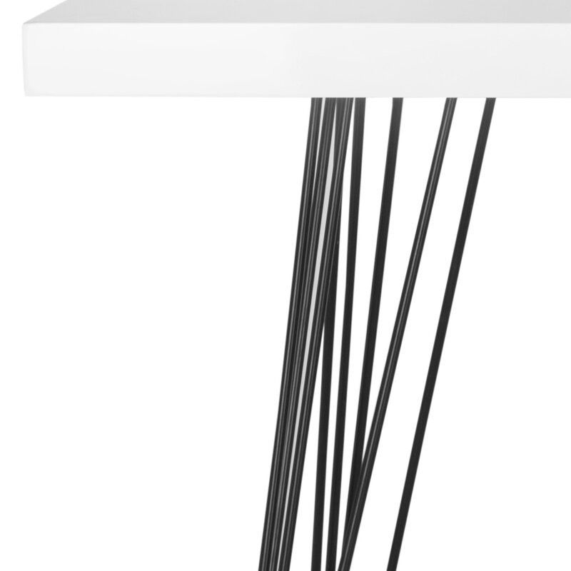 Contemporary White Lacquer Console Table (55") - photo 4