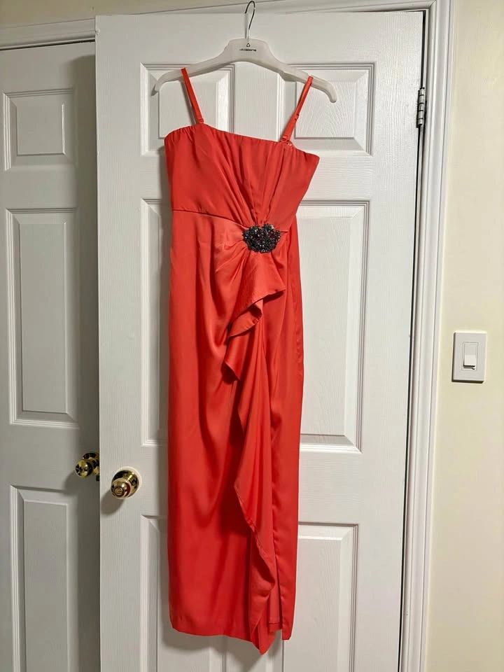 BCBG Coral/orange Elegant Gown