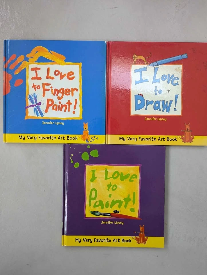 Kids I Love to Paint, Finger Paint, & Draw (3 books)
