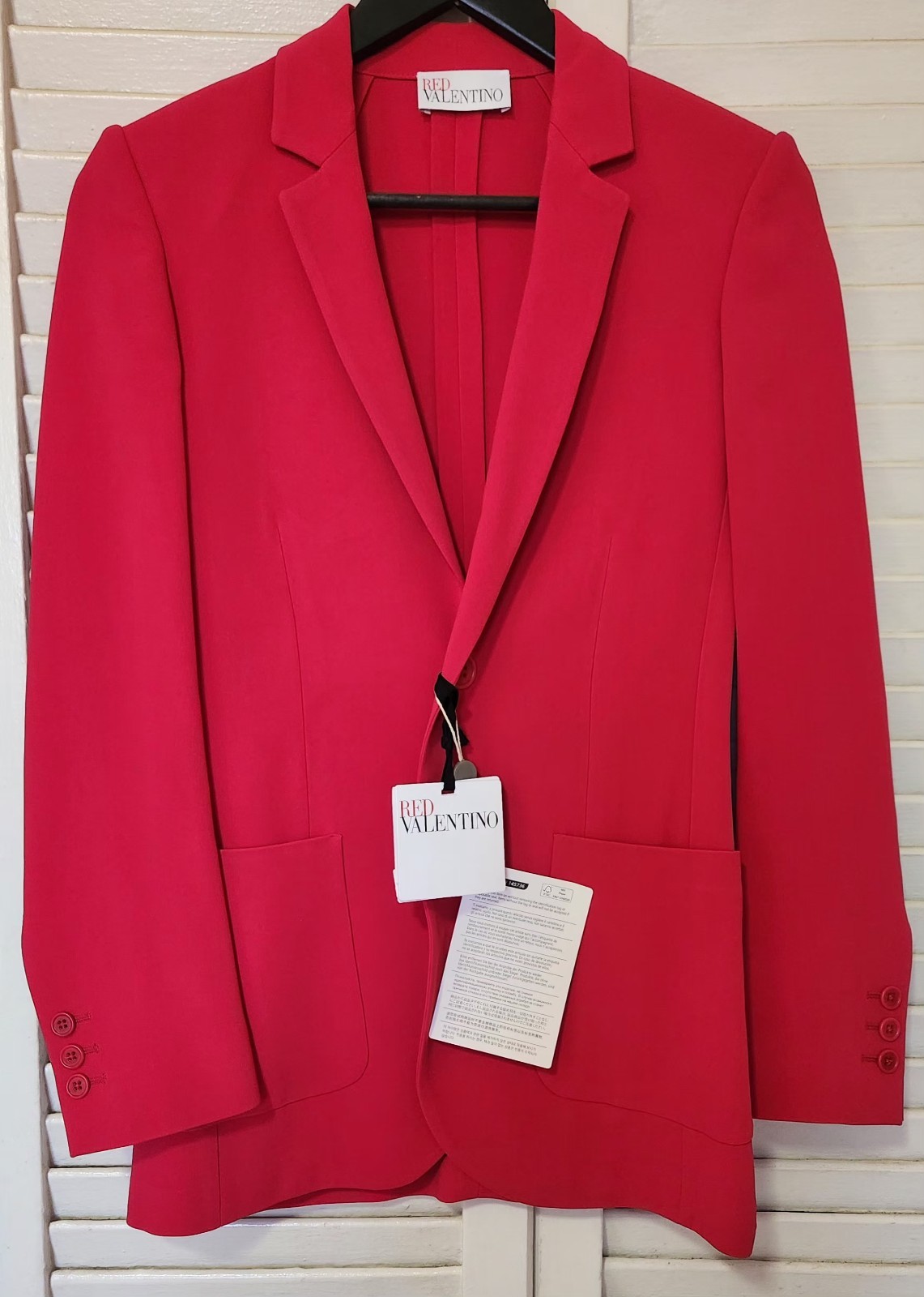 RED Valentino Tailored Single-Breasted Long Blazer IT 38 NWT - photo 3