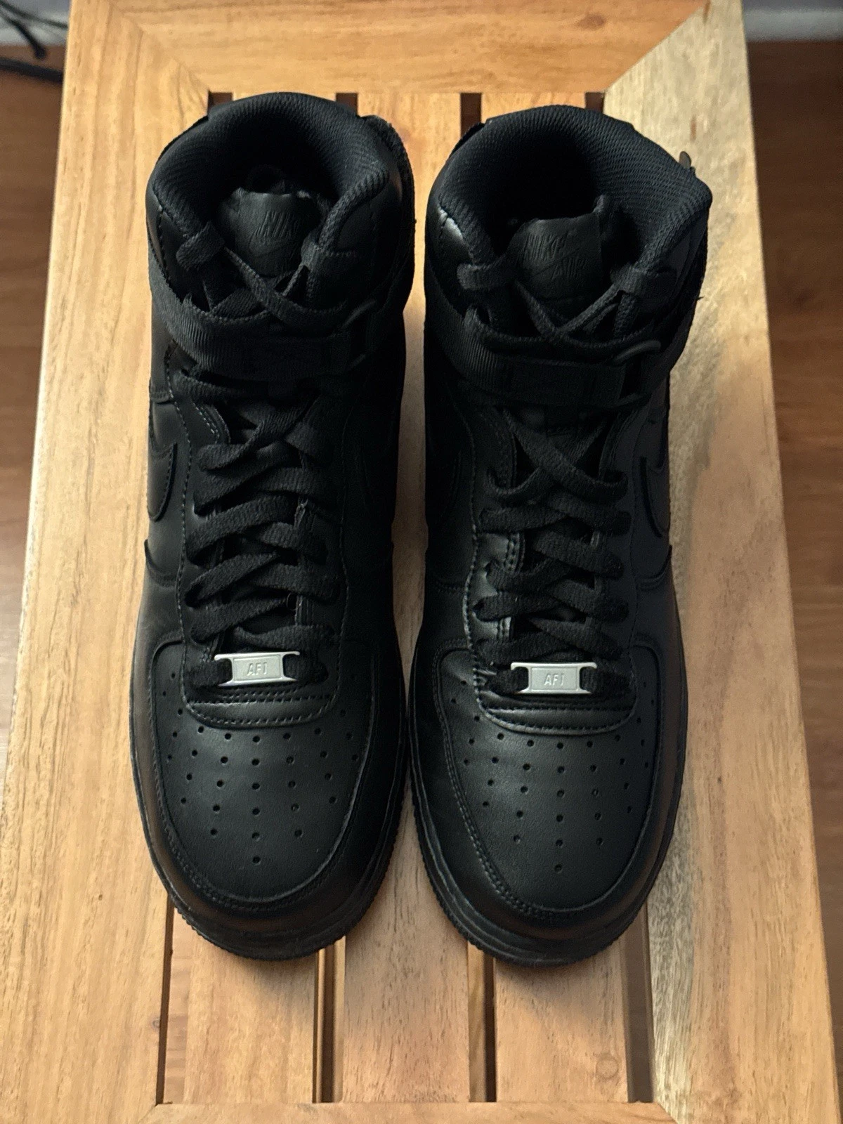 Nike Air Force 1 High Triple Black Men’s Size 9.5 - photo 3