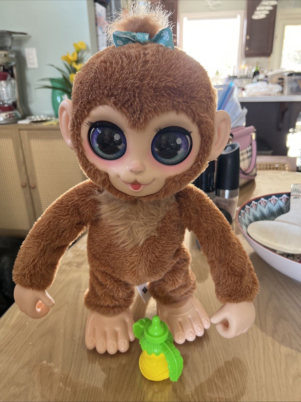 FurReal Peanut The Playful Monkey Interactive Toy Monkey 15"