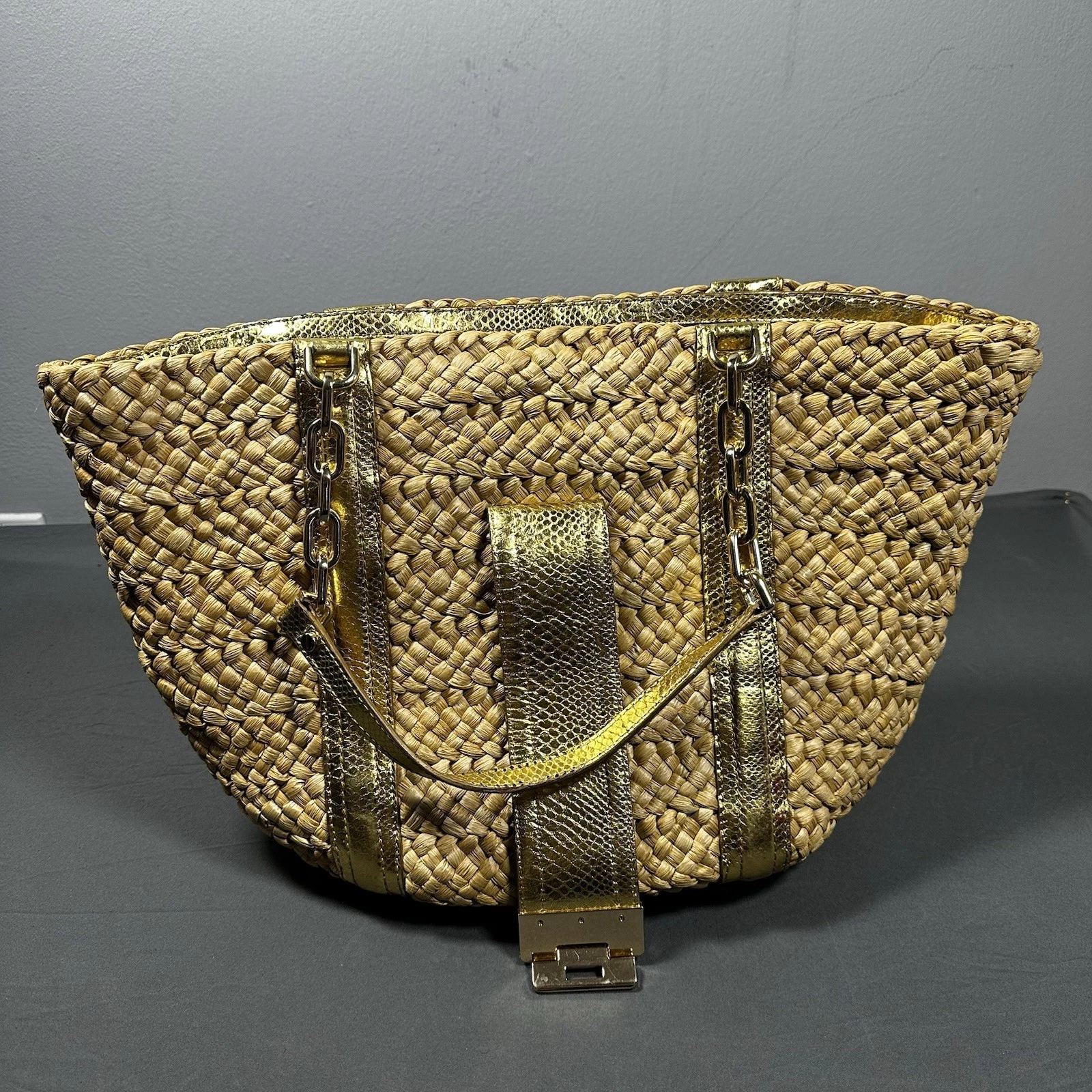 Michael Kors Large Woven Straw Tote Bag - photo 2