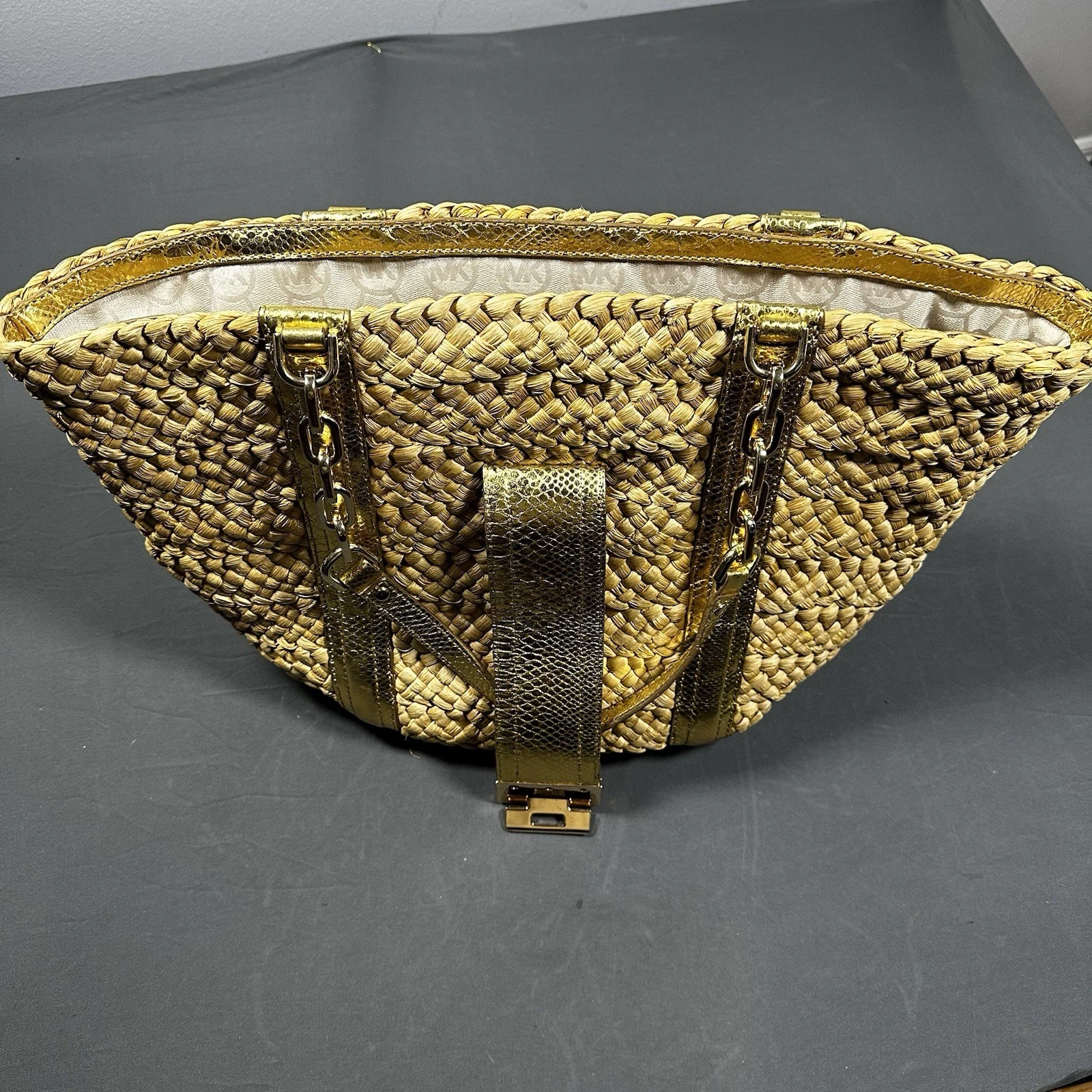 Michael Kors Large Woven Straw Tote Bag - photo 3
