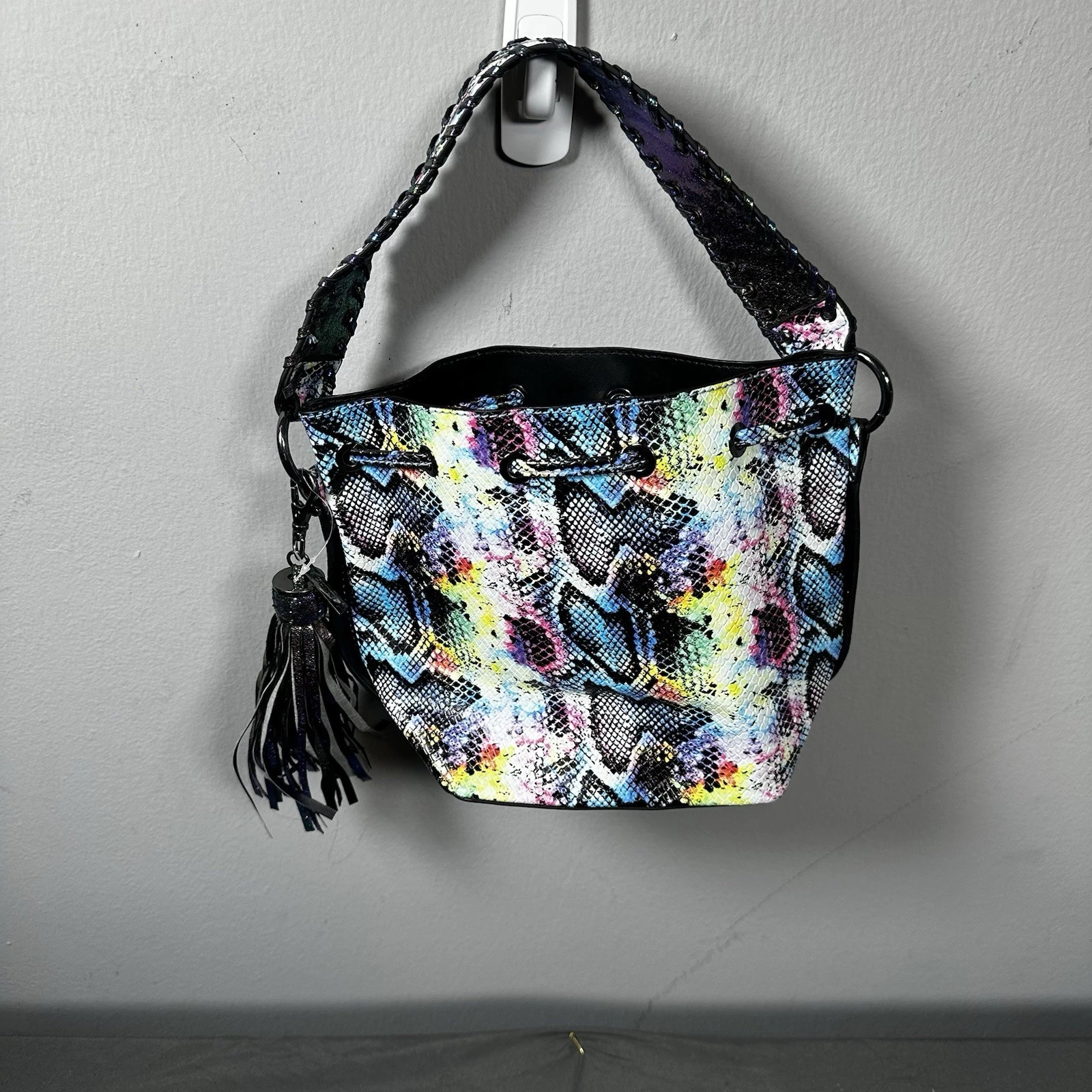ALDO Dorothy Snakeskin Bucket Bag