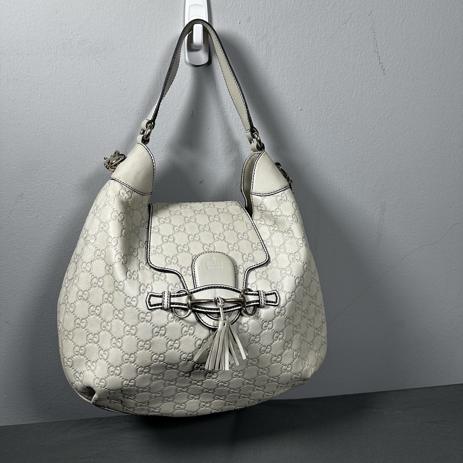 Gucci Beige Guccissima GG Monogram Emily Hobo Bag - photo 4