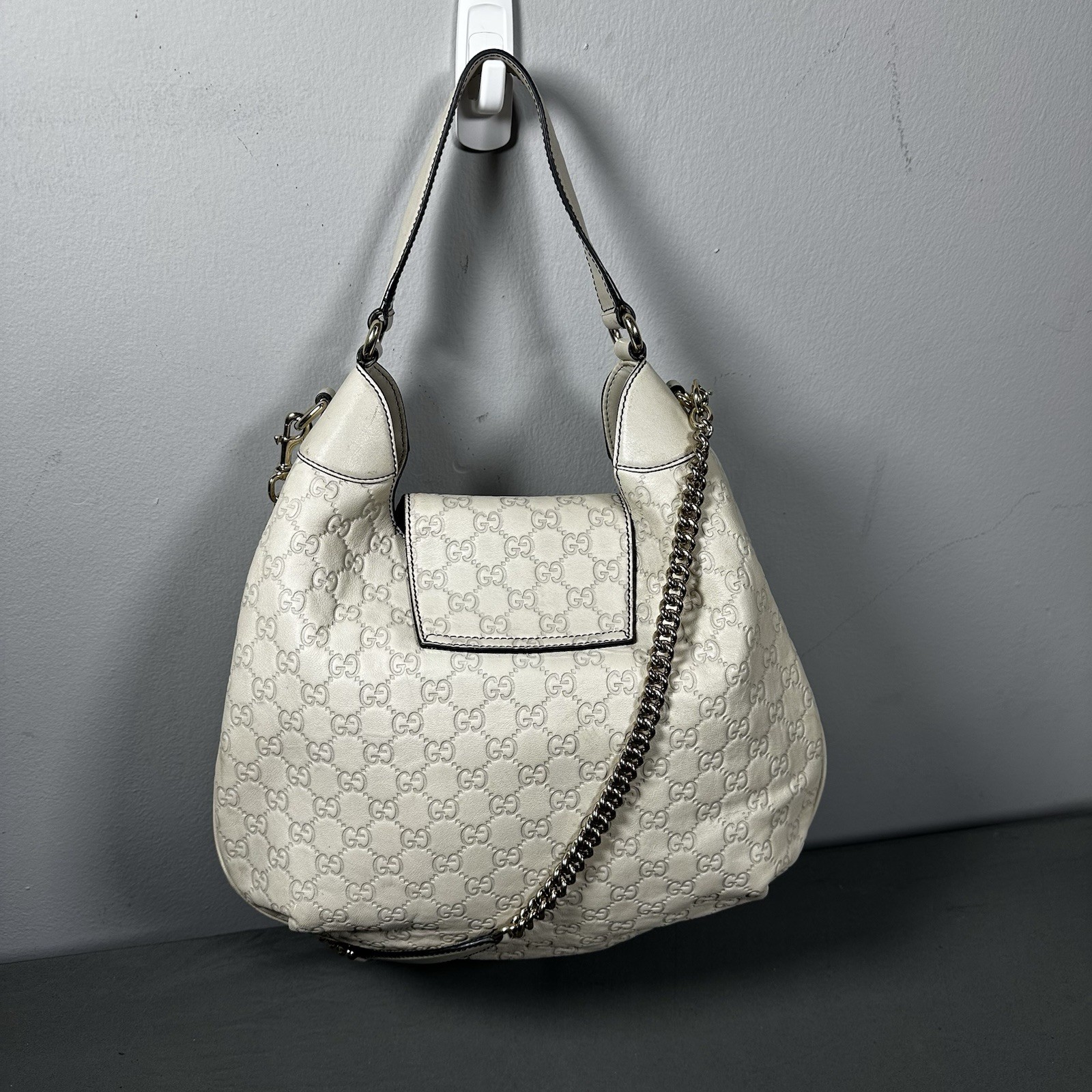 Gucci Beige Guccissima GG Monogram Emily Hobo Bag - photo 5