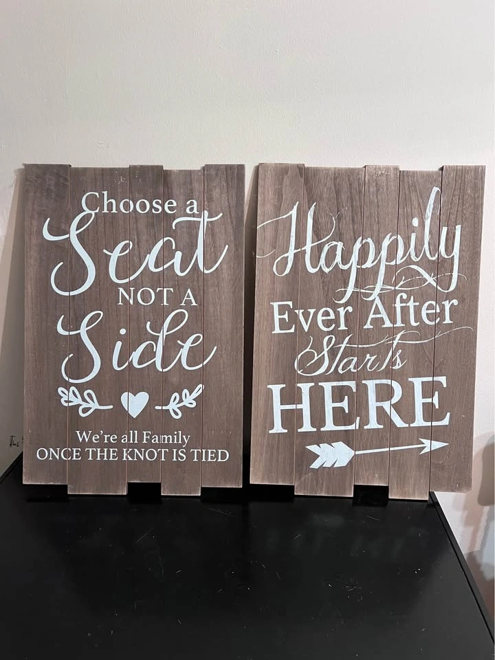 Wedding Lot 3: Signs & Picture Frames - photo 3