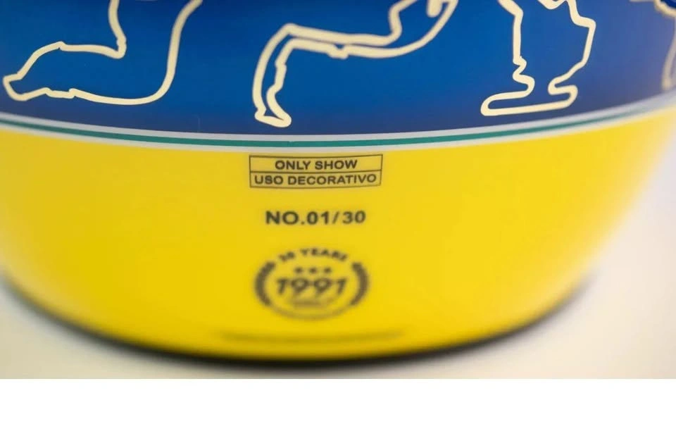 Ayrton Senna 30 Years 3 Times World Champion Helmet Replica - photo 2