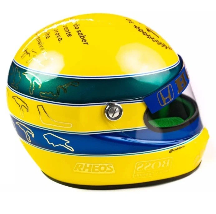 Ayrton Senna 30 Years 3 Times World Champion Helmet Replica - photo 3