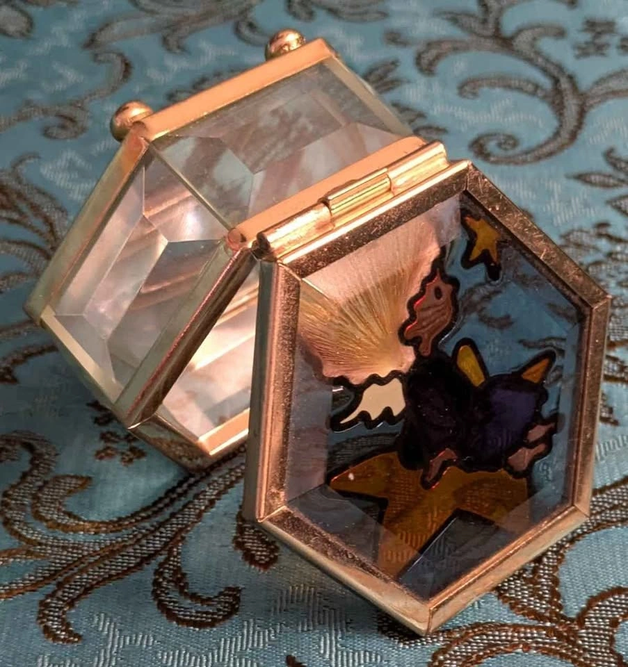 Glass Trinket Box with Hinged Lid - photo 2
