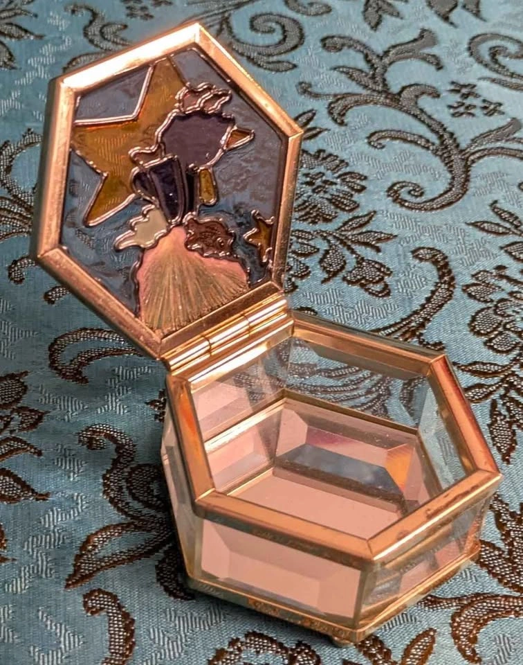 Glass Trinket Box with Hinged Lid - photo 3