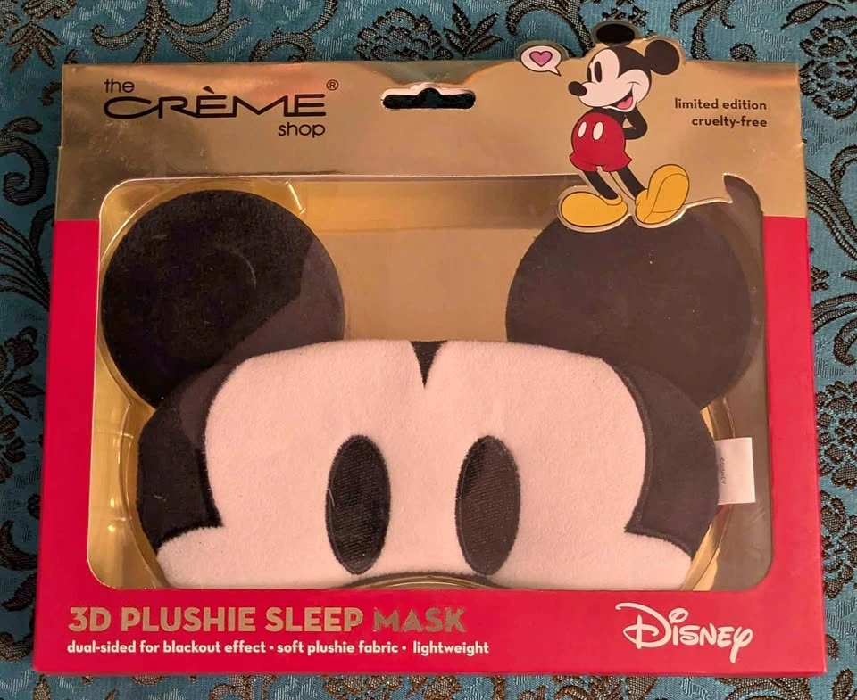 Disney Mickey Mouse 3D Plushie Sleep Mask, Limited Edition In Bo