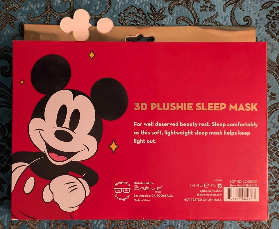 Disney Mickey Mouse 3D Plushie Sleep Mask, Limited Edition In Bo - photo 2