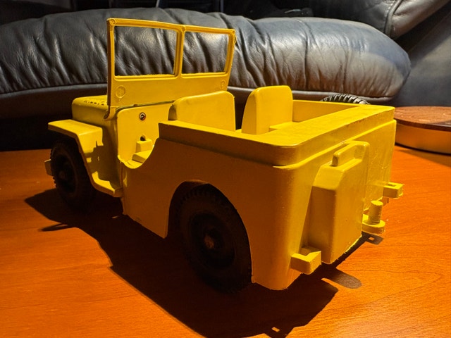 50s Louis Marx & Co WILLIS JEEP Rubber/plastic toy. - photo 3