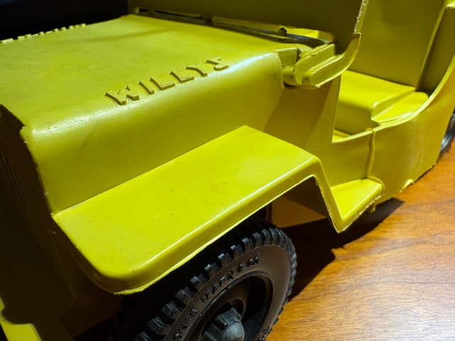 50s Louis Marx & Co WILLIS JEEP Rubber/plastic toy. - photo 4