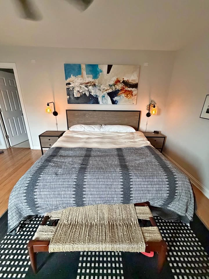 Pottery Barn 2 Nightstands & King Bed Frame