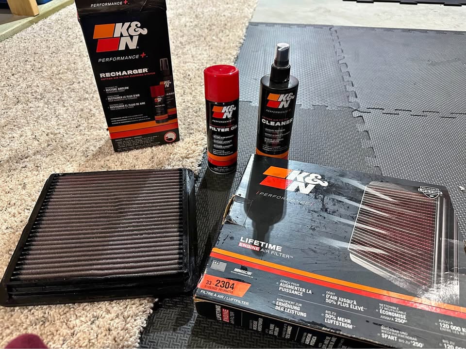 K&N air filter & Recharger