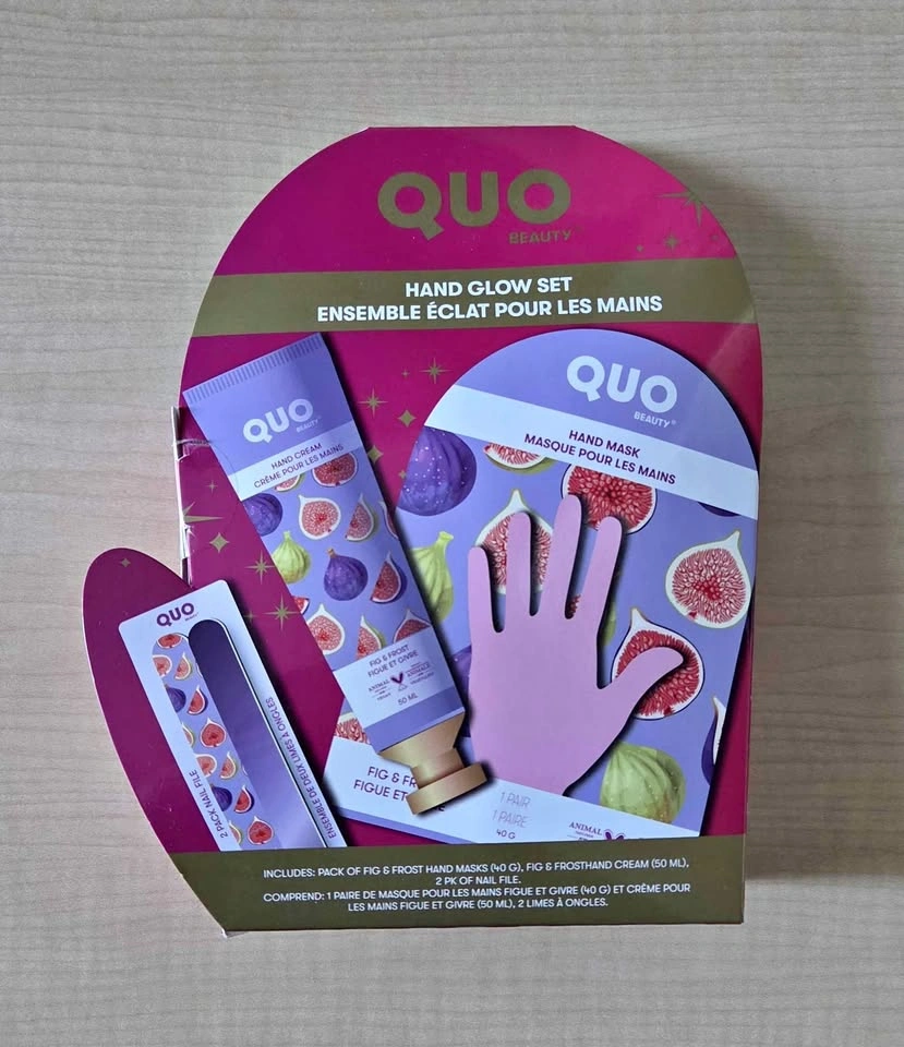 Quo Hand Glow Set - masks, cream, files