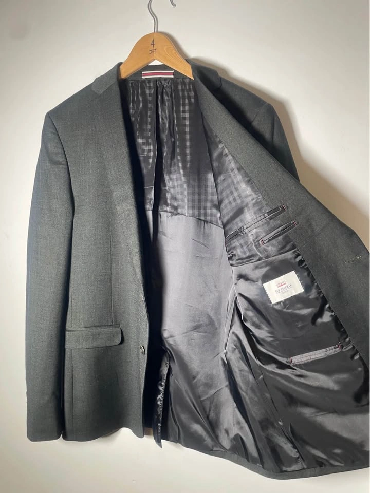Ben Sherman Tailoring Charcoal Grey Blazer - Size 44 (Approx) - photo 3