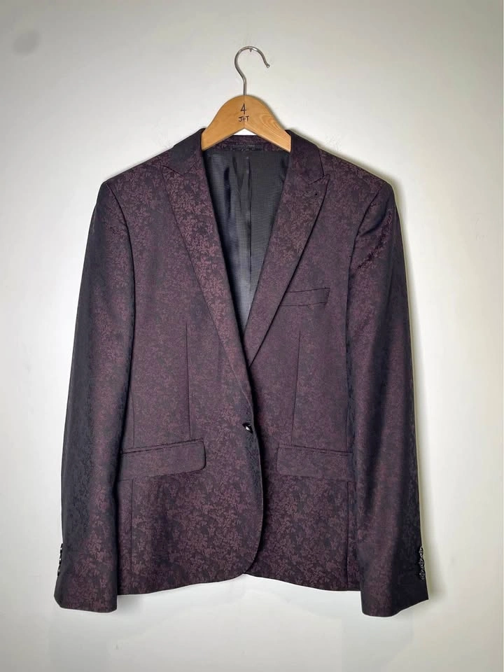 Harry Brown London Floral Brocade Blazer - Slim Fit