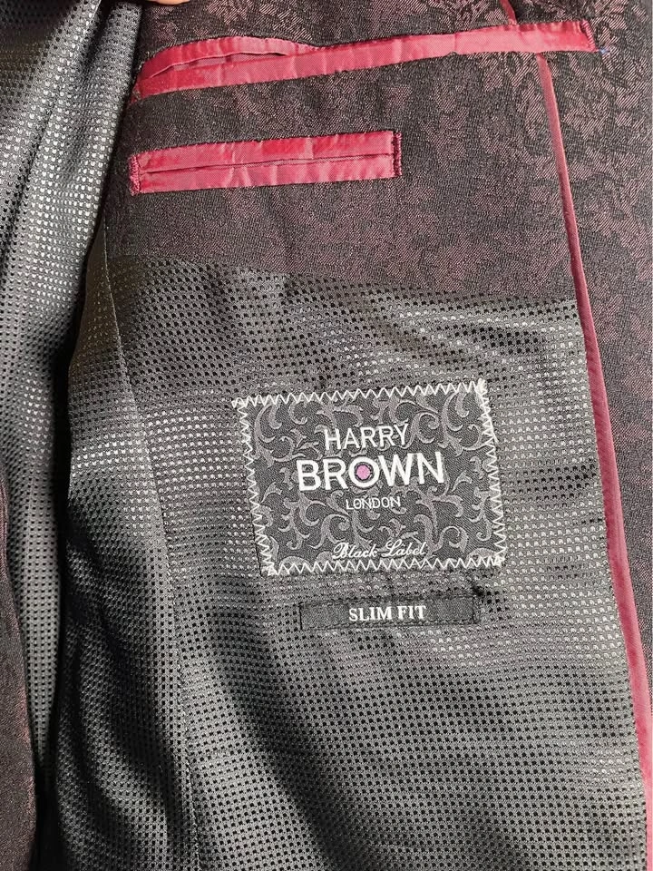 Harry Brown London Floral Brocade Blazer - Slim Fit - photo 2