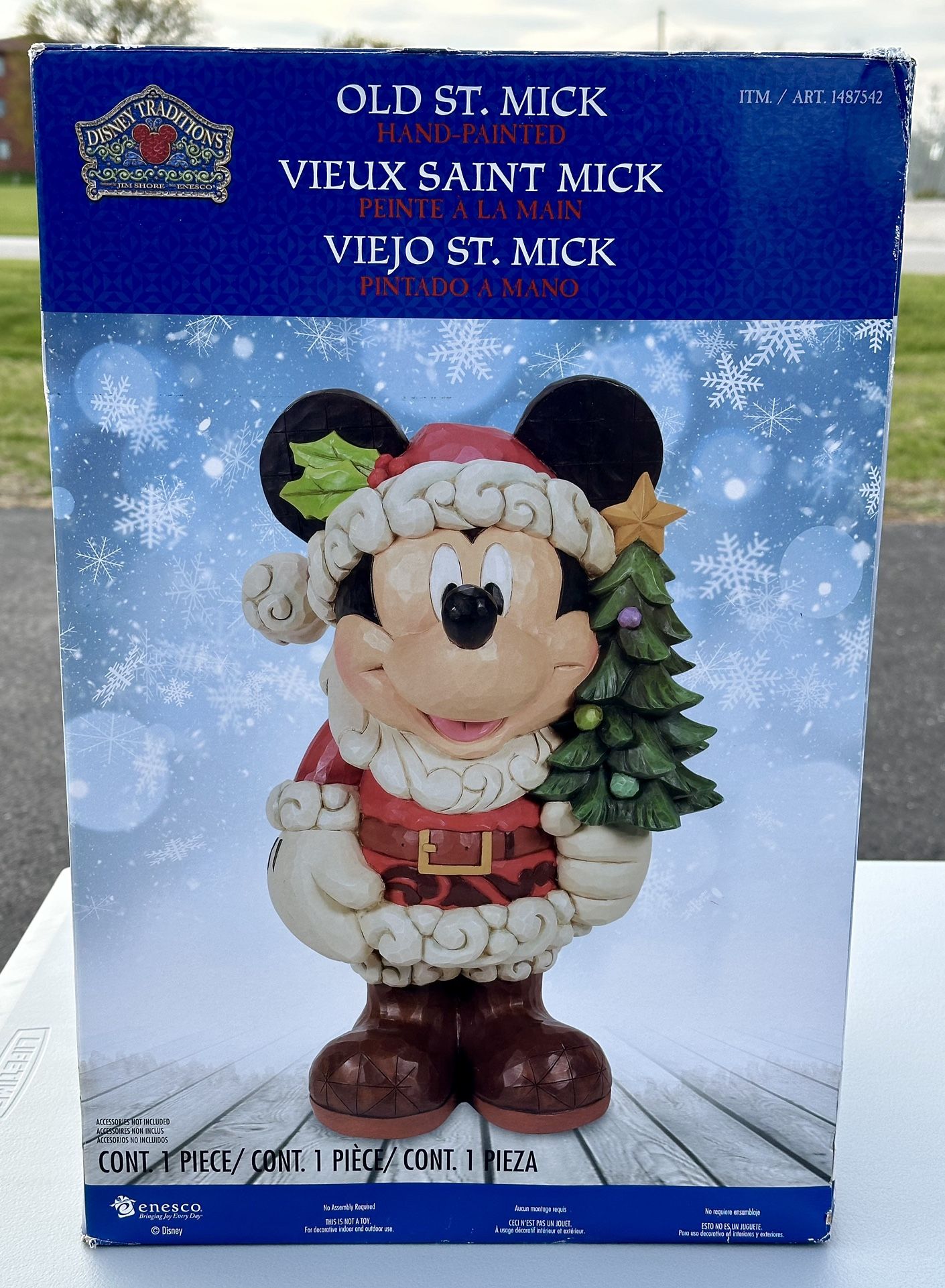 Old St. Mick Hand Painted Statue