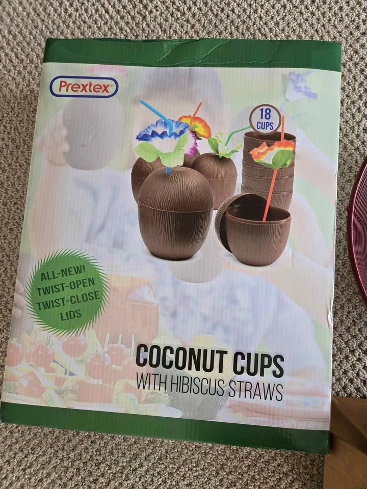 Tiki Party Cups Plastic Coconut - photo 4