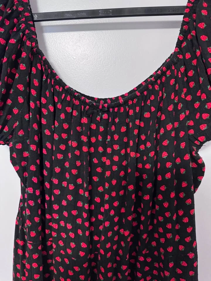 Cute Strawberry Mini Dress - Size 8 - photo 2