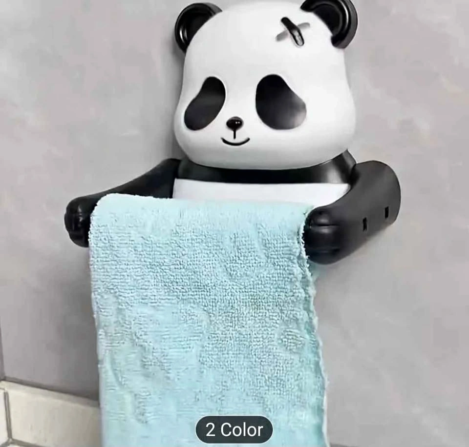 Adorable Panda Toilet Paper Holder - Wall Mount