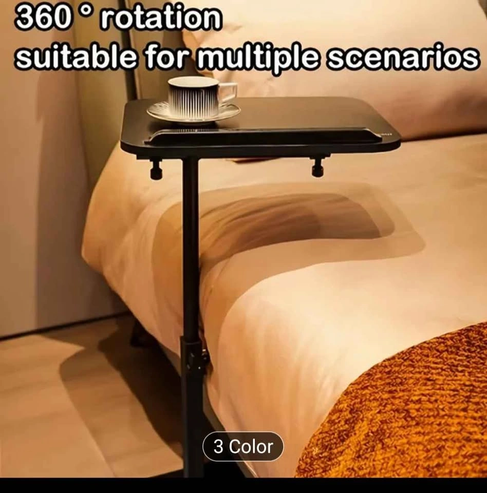 Adjustable Height Side Table for Computer Workstation - photo 5