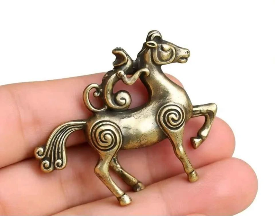 Small Mini Golden Horse Statue - Wealth, Safety, Smooth Sailing - photo 4